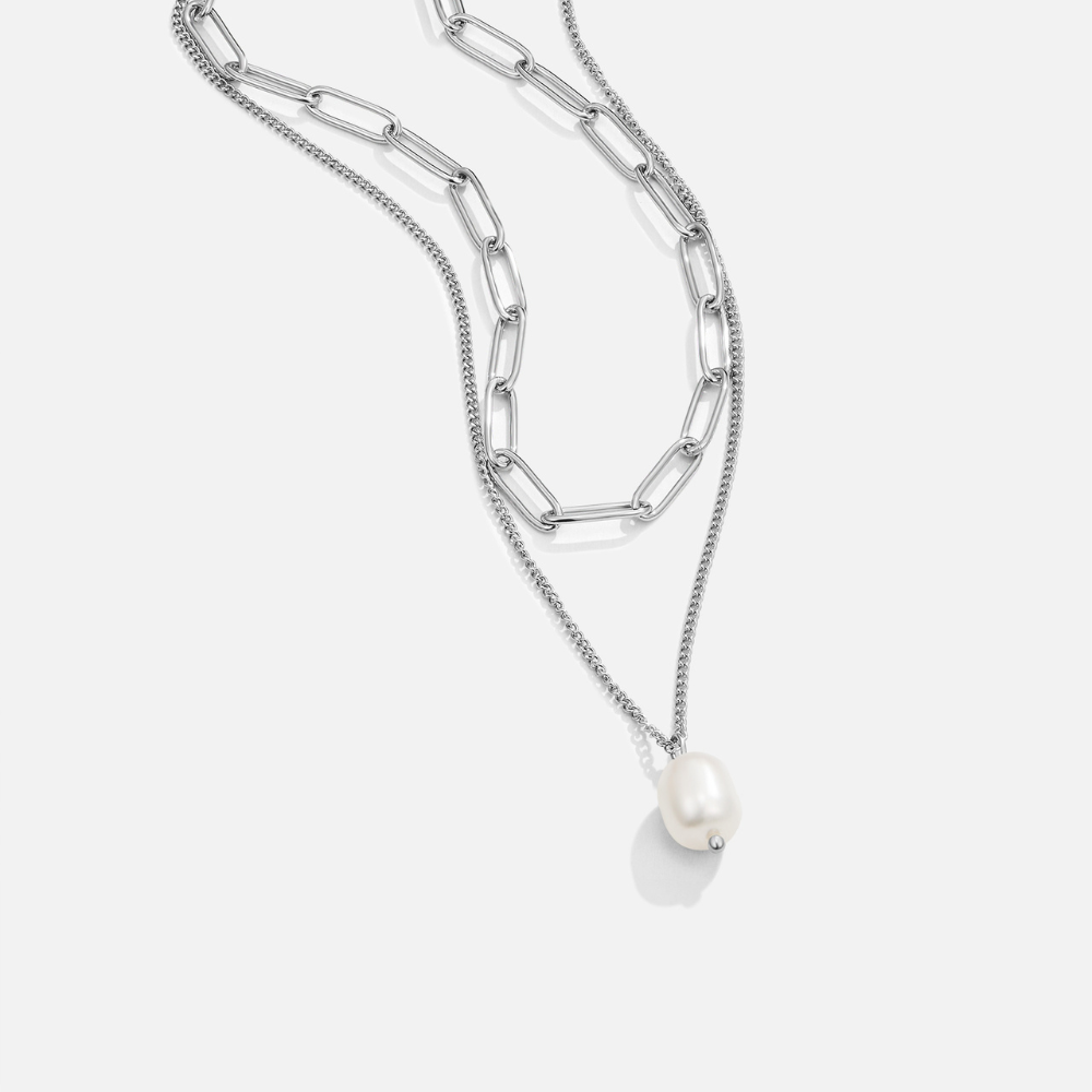 PERLA | Collar Elegante con Perlas Colgantes