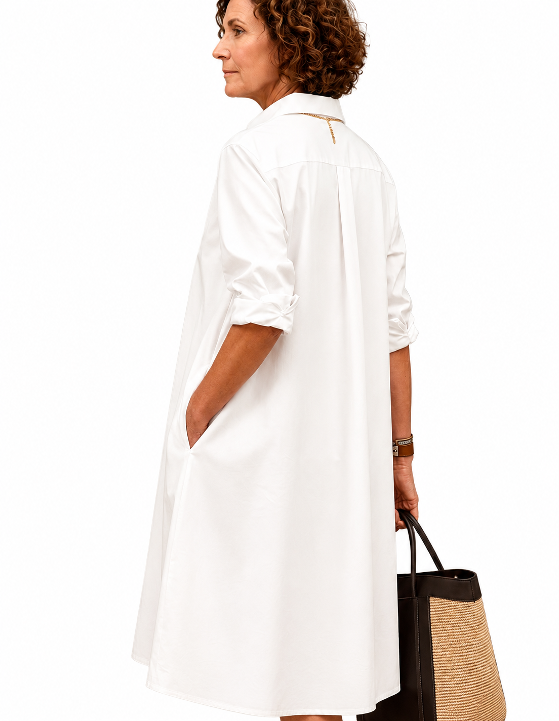 SADIE | Vestido midi cuidado y elegante
