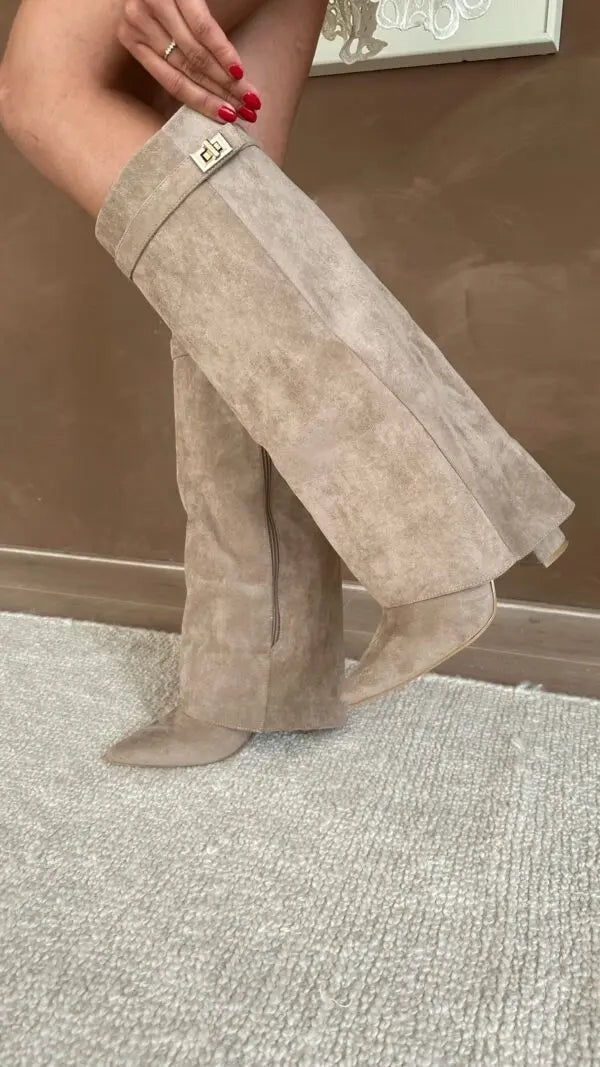 ISABELLA | Botas altas elegantes de ante