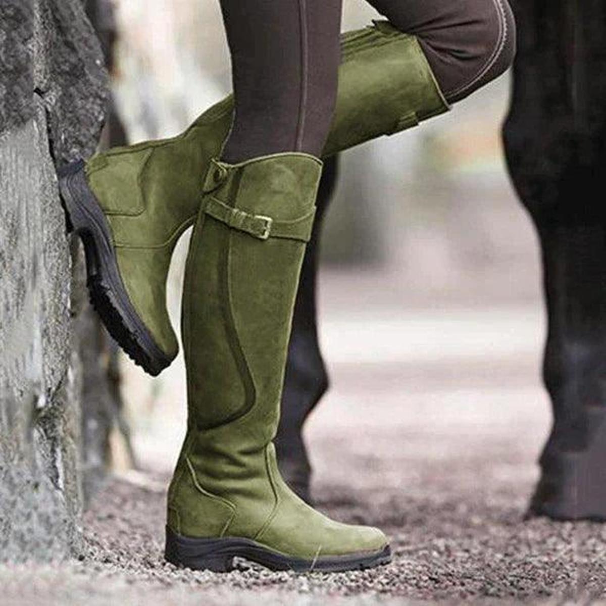 VICTORIA | Botas altas impermeables de piel
