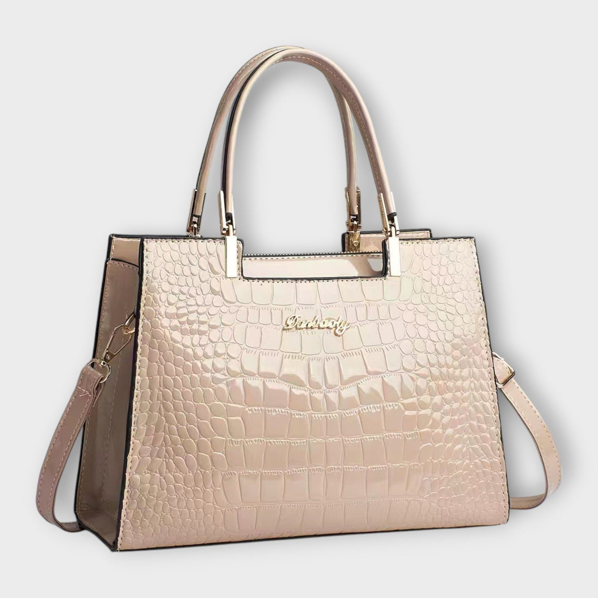 JULIETTE - Bolso brillante con relieve de cocodrilo