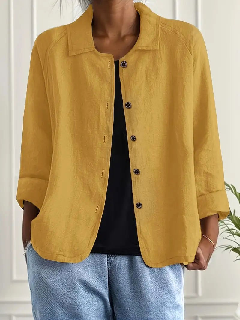 ZEFFIRINE | Blusa Ocre Cálido