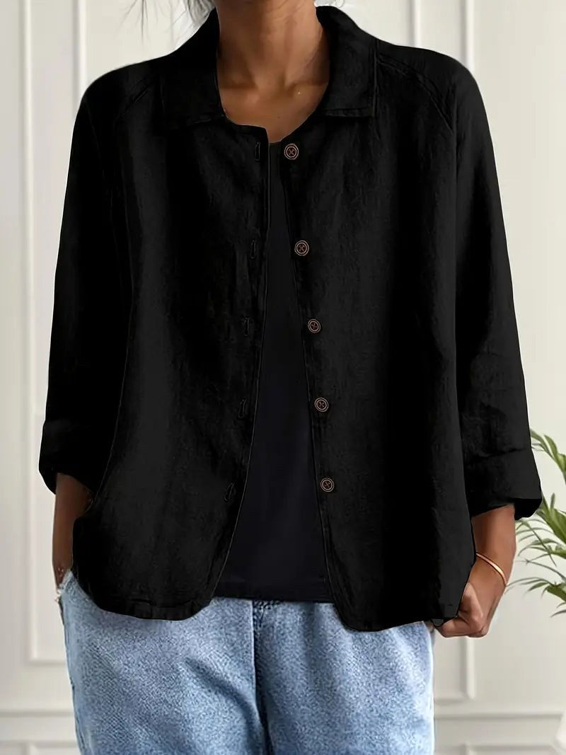 YSOLDE | Blusa Negra Clásica