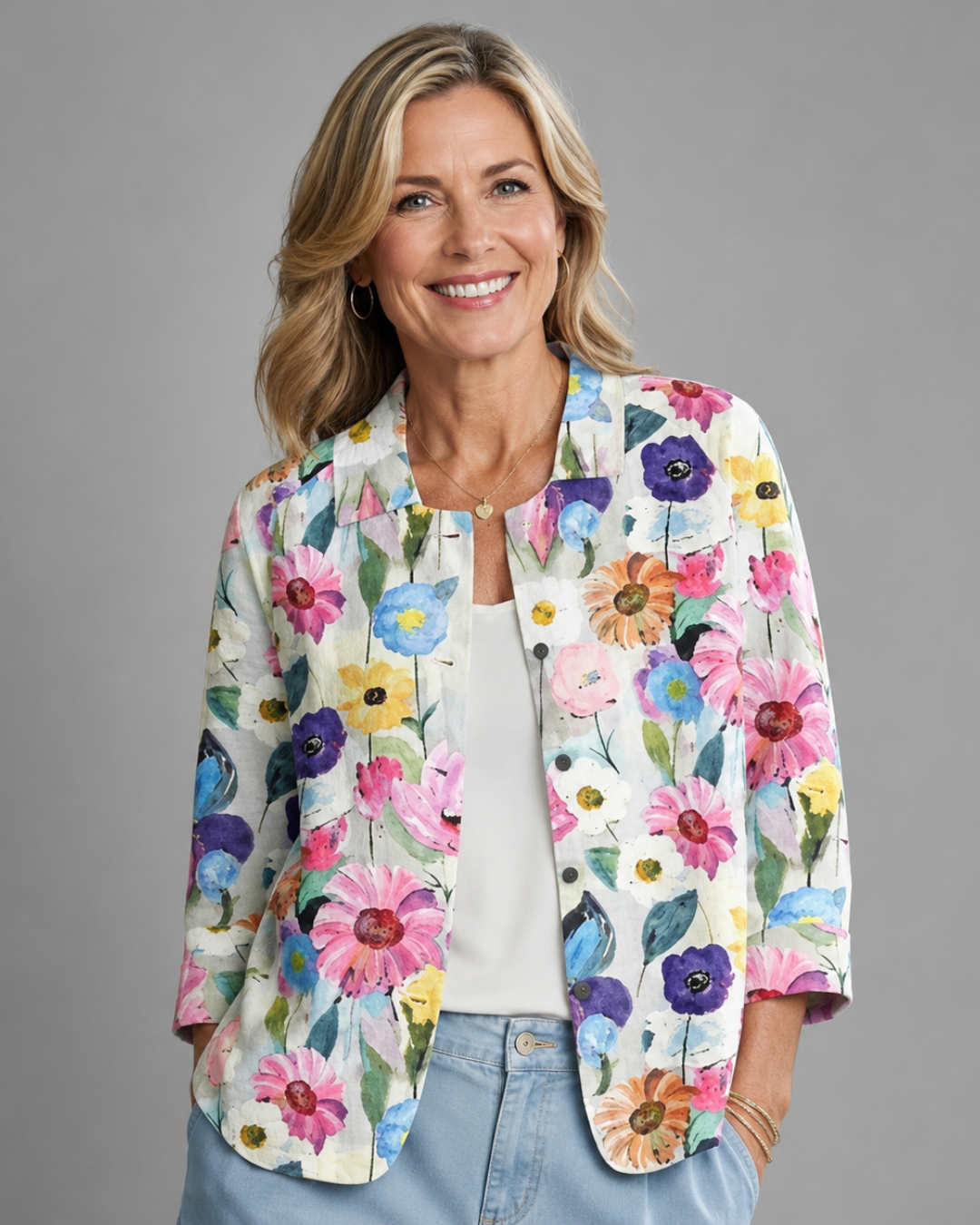 ROSAMONDE | Blusa de Margaritas Pintadas