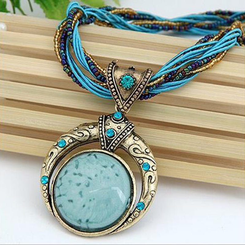 LUNA | Collar Colgante Bohemio