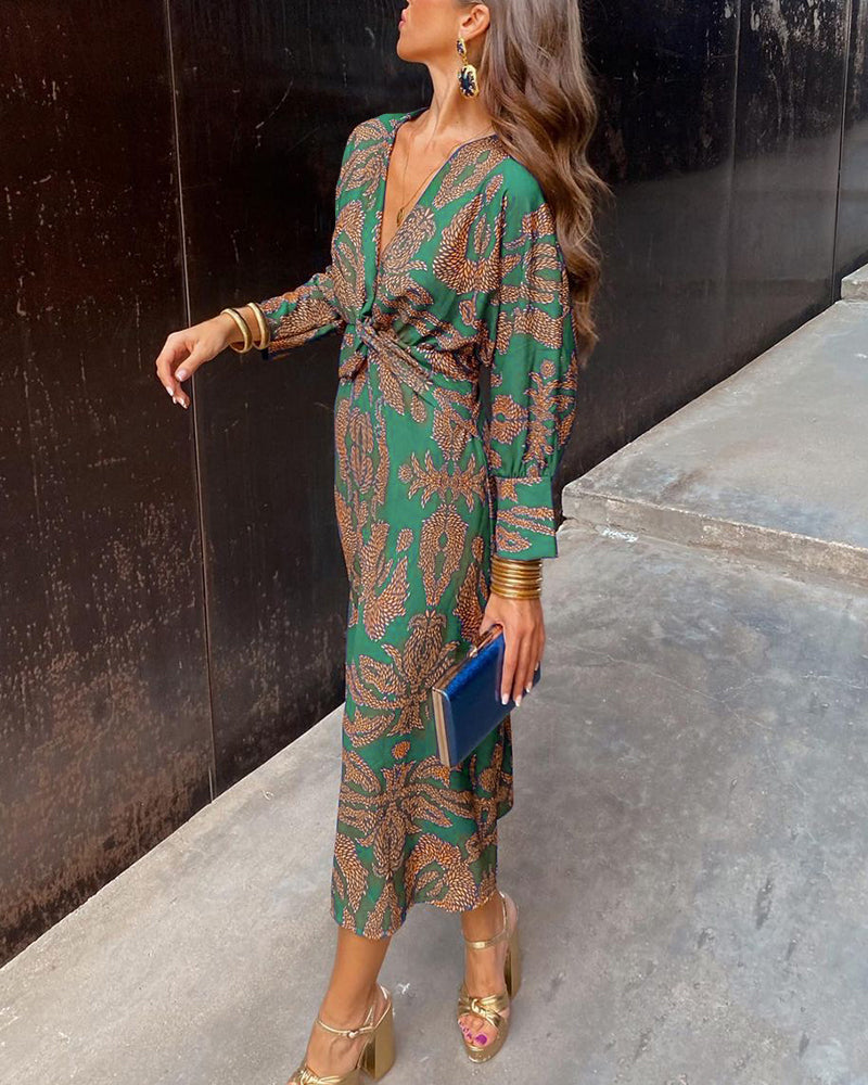 CELESTE | Vestido Midi Elegancia Floral
