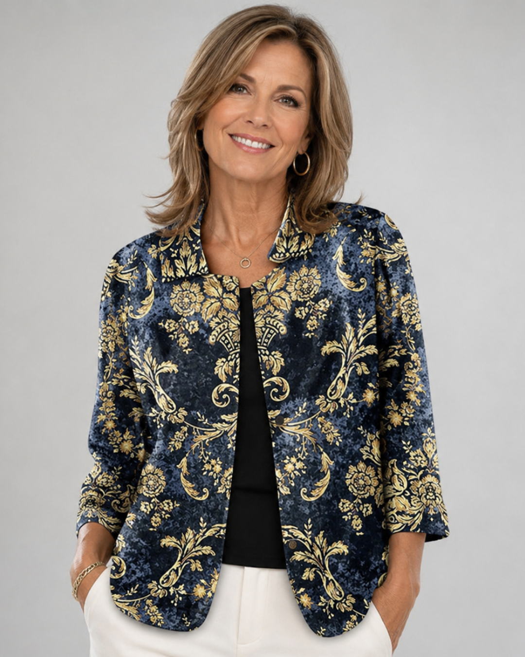 NOLWEN | Blusa de Volutas Barrocas