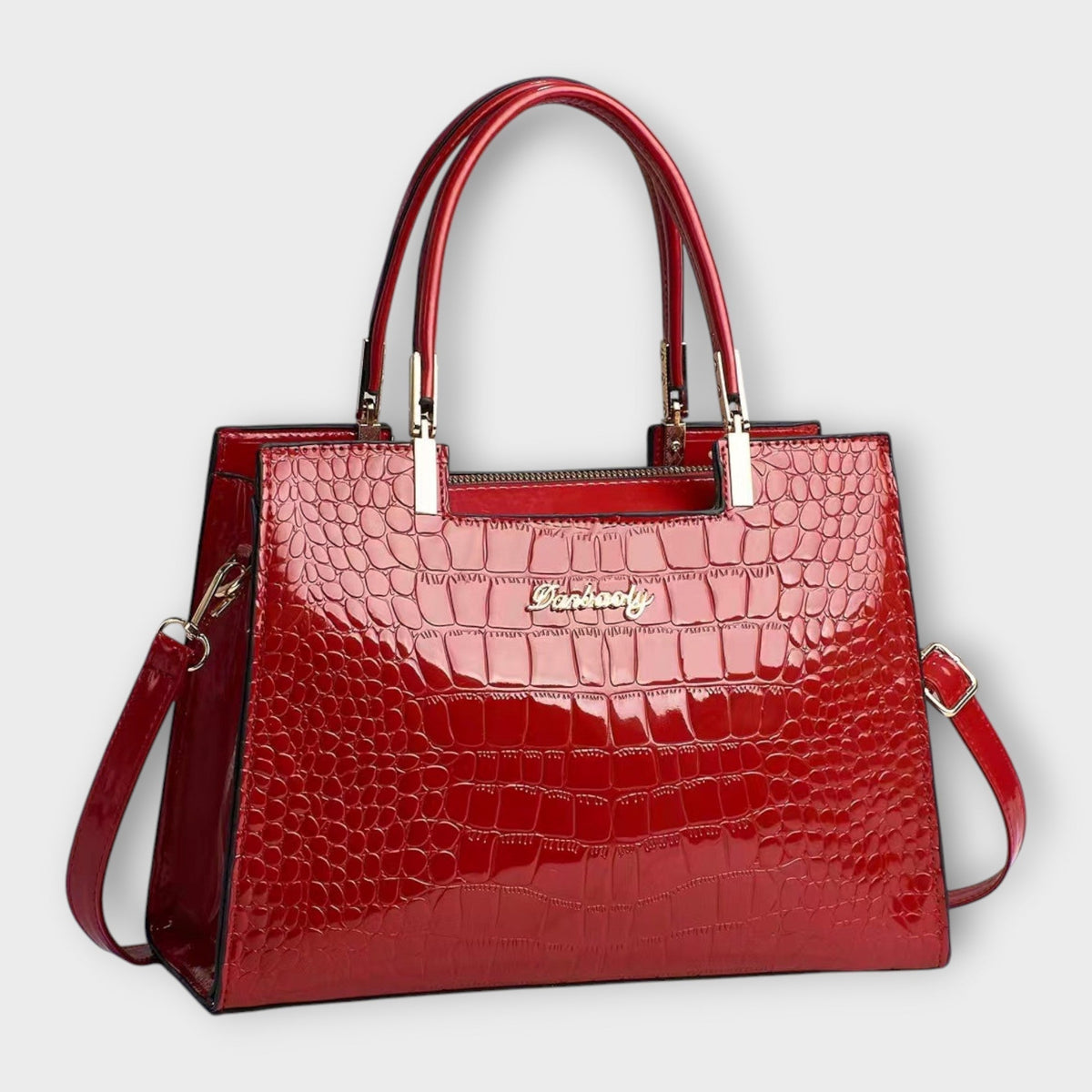 JULIETTE - Bolso brillante con relieve de cocodrilo