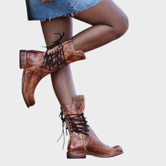 Caithlyn™ | Botas Vintage con Cordones