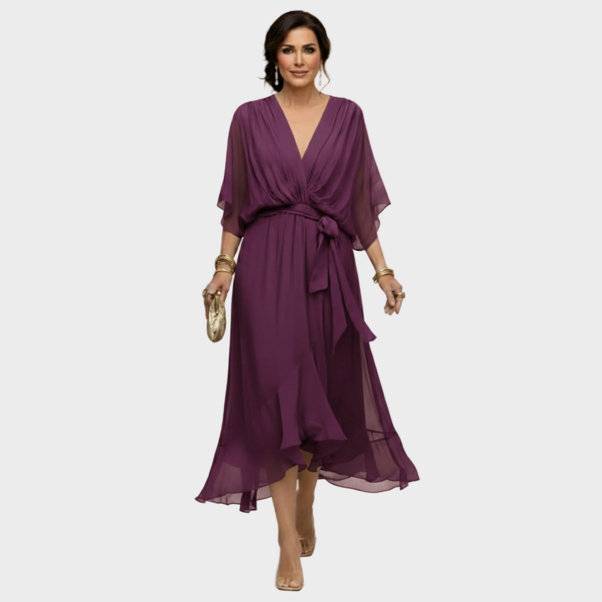 MARÍA- Vestido con escote en forma de V