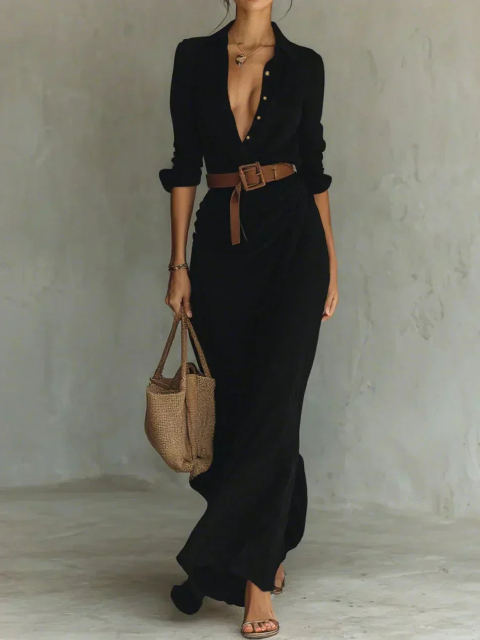 Camelia™ | Vestido Largo Floral Elegante