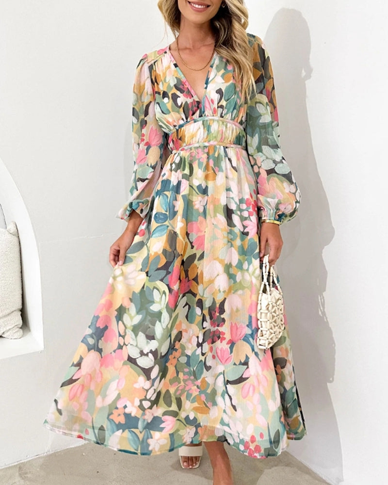 CELINE | Vestido Femenino con Motivo Floral
