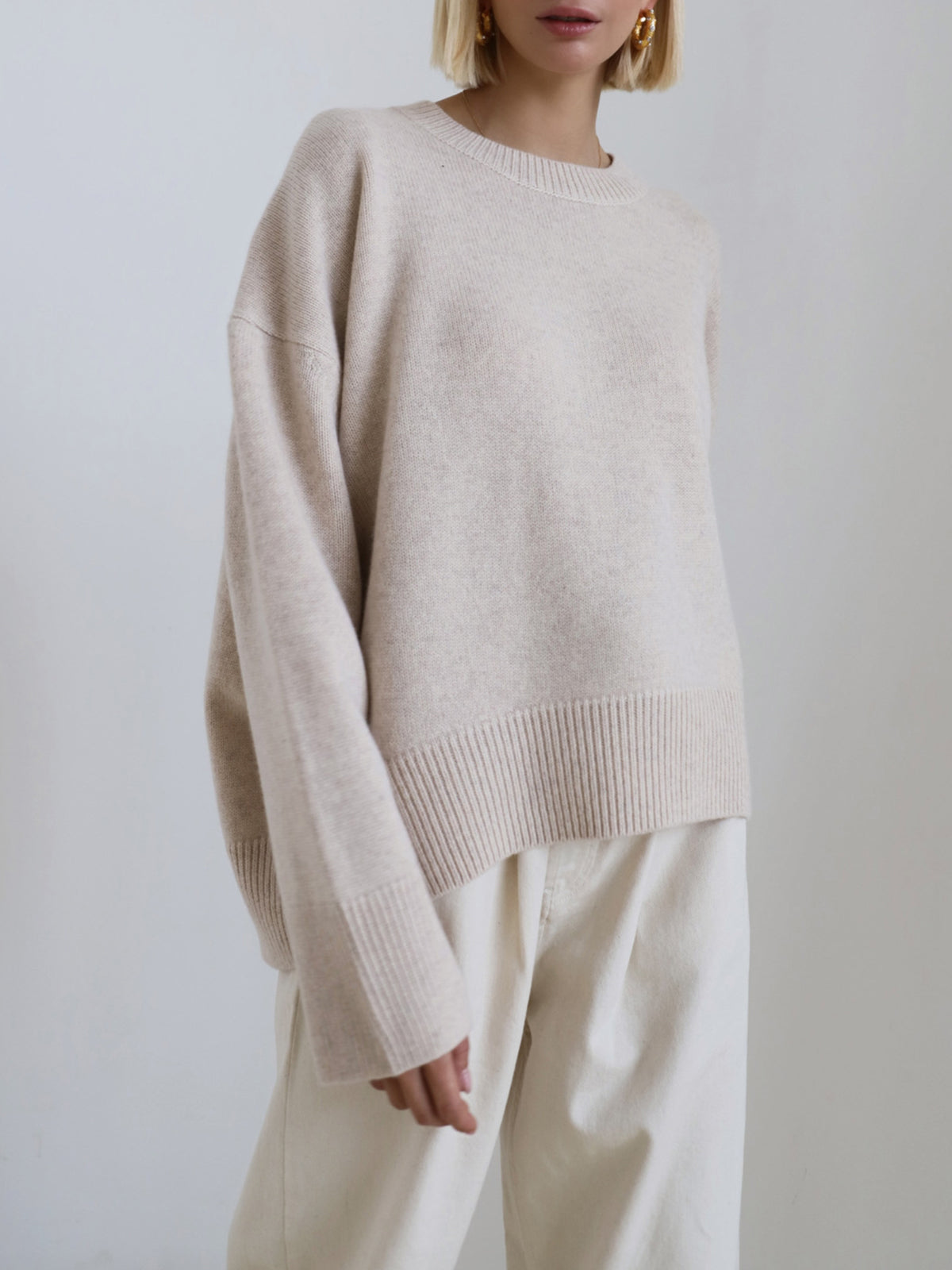 HEIDI | Jersey Oversize de Cuello Redondo