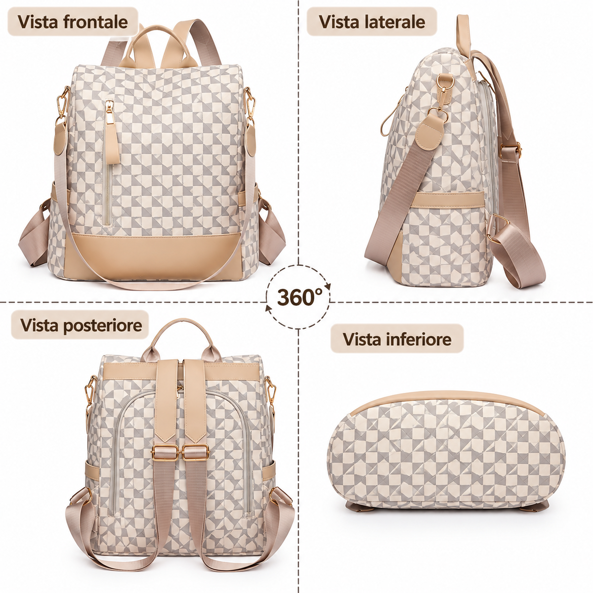 PASQUALINA | Mochila Antirrobo Convertible