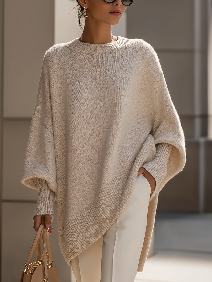 ISOLDE | Jersey de Punto Drapeado Oversize