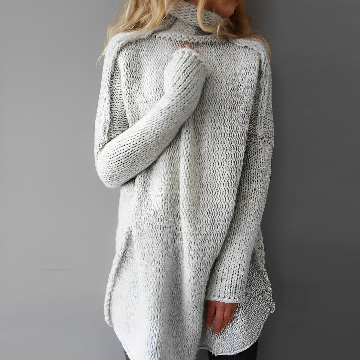 BRYNN | Jersey de Cuello Alto Relajado