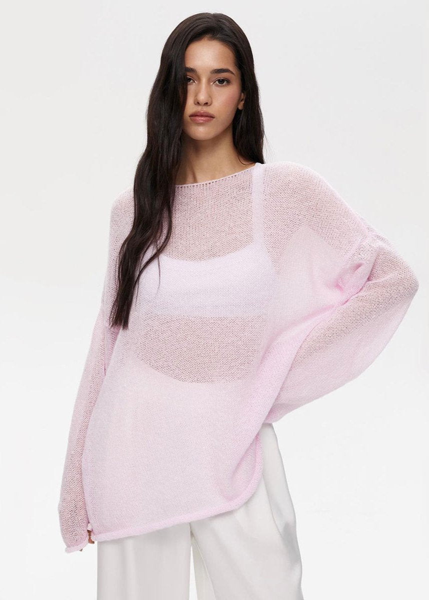 ELISE | Jersey Ligero de Cuello Barco