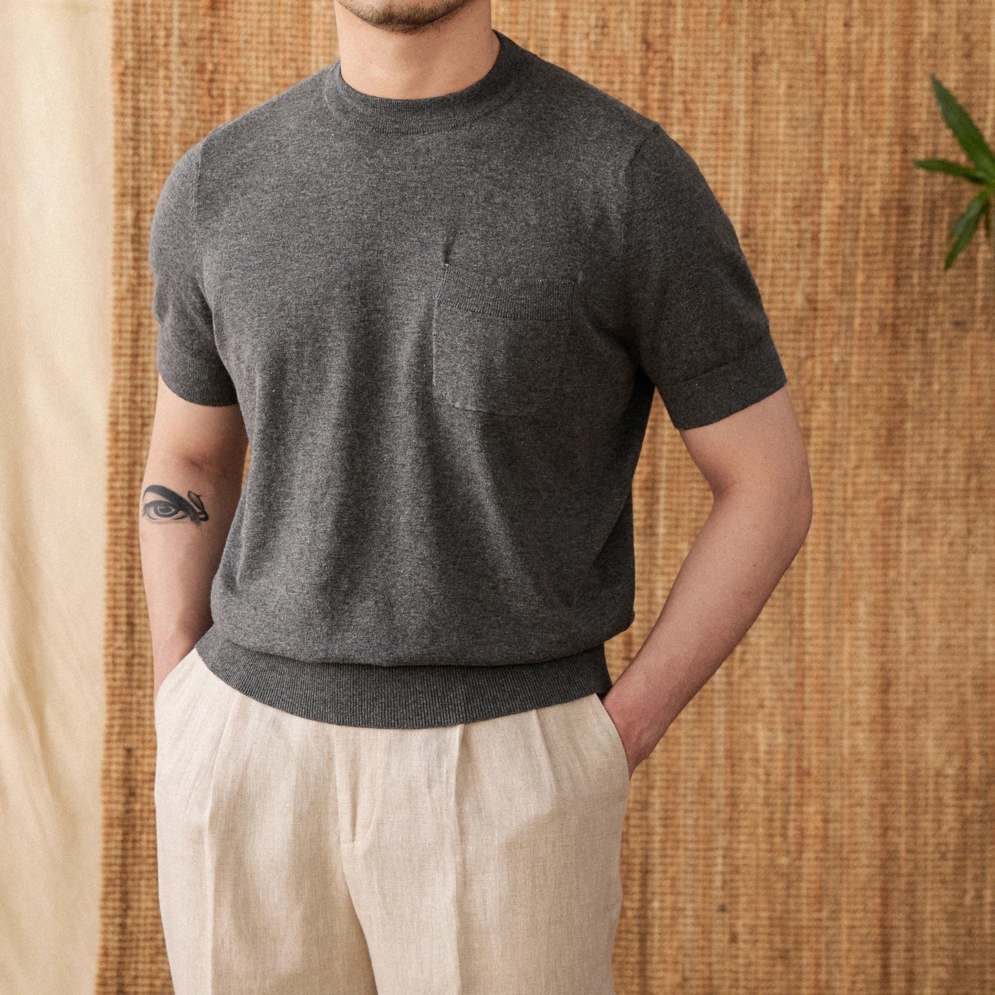 Lino | Camiseta de Lino Gris