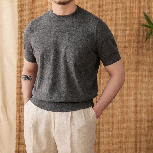 Lino | Camiseta de Lino Gris