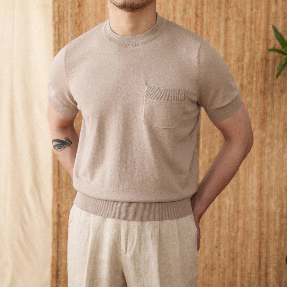 Lino | Camiseta de Lino Beige