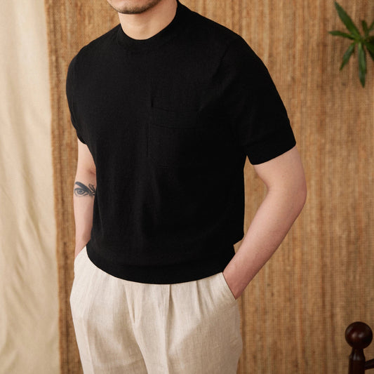 Lino | Camiseta de Lino Negra