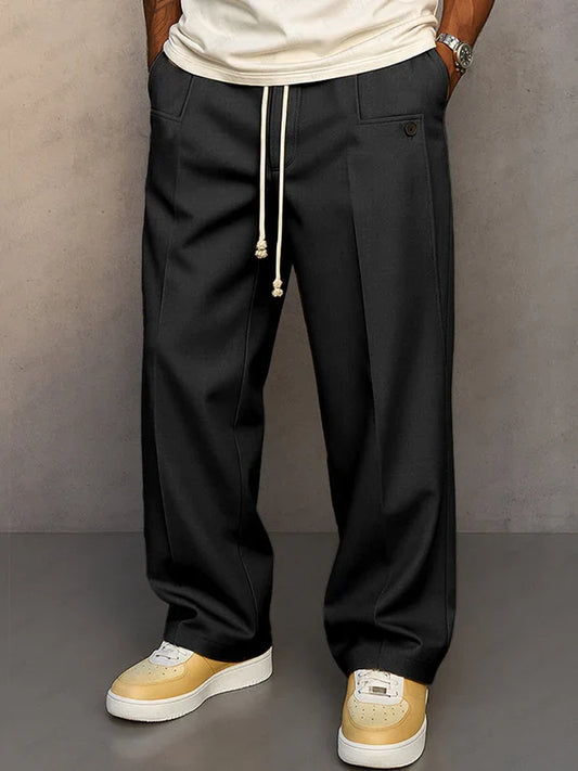 Pantalón elegante con cordón ajustable