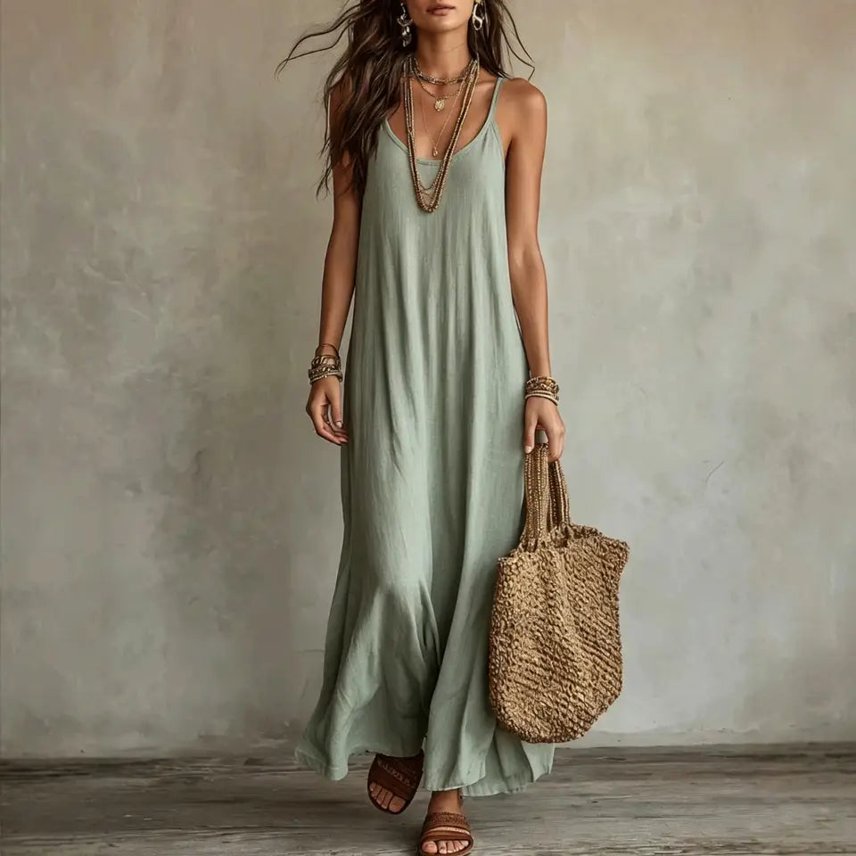 CAMILLE | Vestido Bohemio sin Espalda