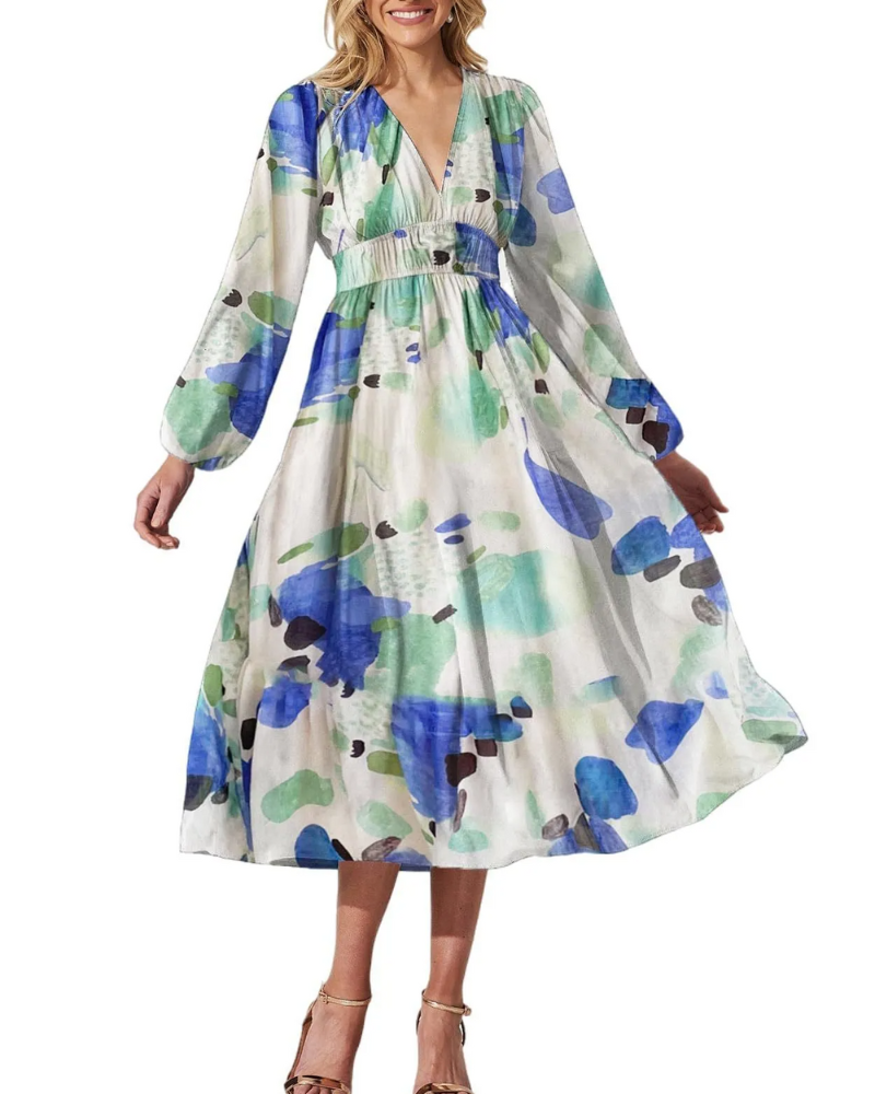 CELINE | Vestido Femenino con Motivo Floral