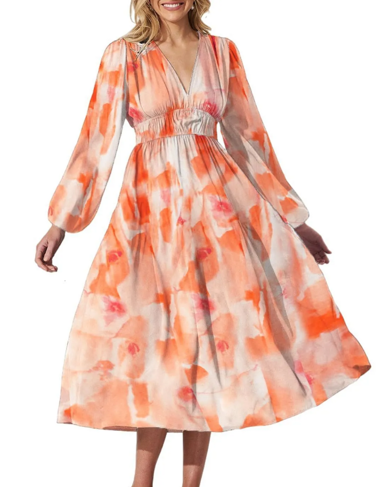 CELINE | Vestido Femenino con Motivo Floral