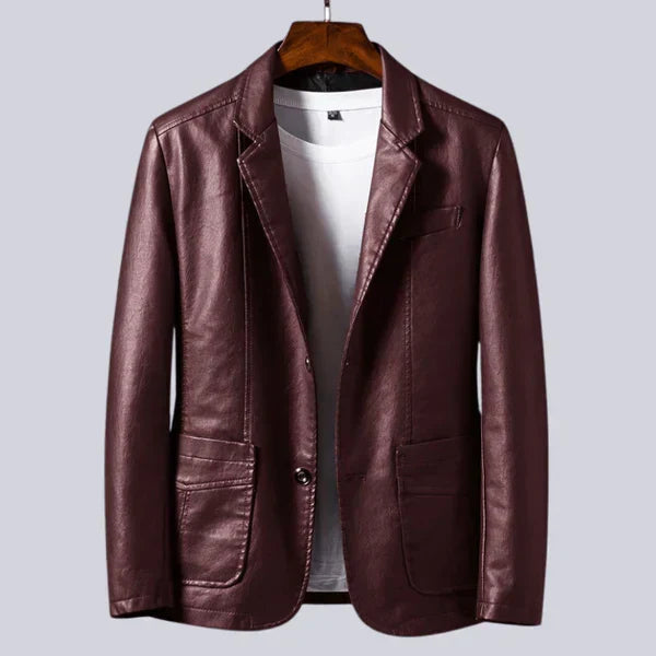 OLIVIA SUR™ | Chaqueta de piel sintética ligera para hombre