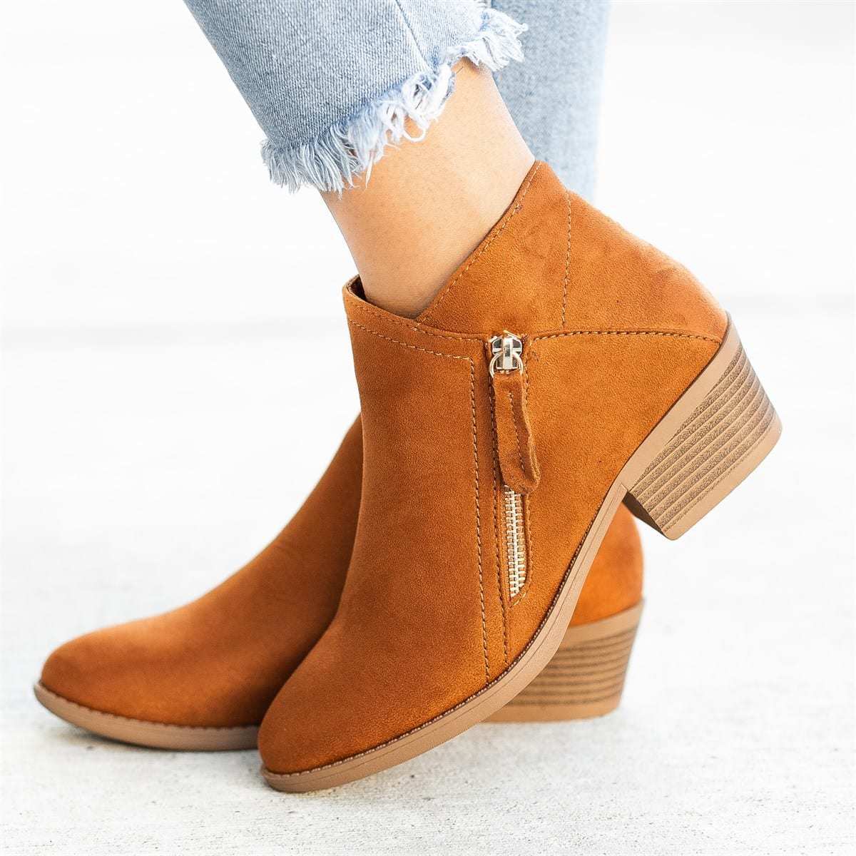 ELENA | Botines cortos de ante