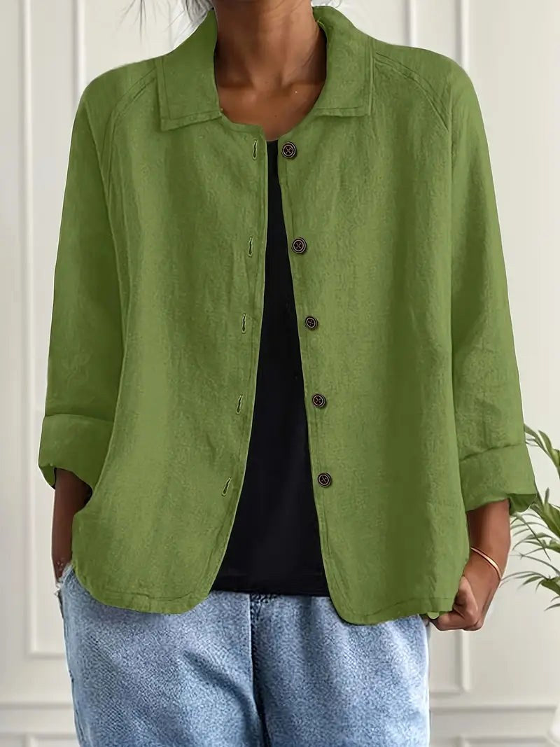 CALLISTE | Blusa Verde Musgo
