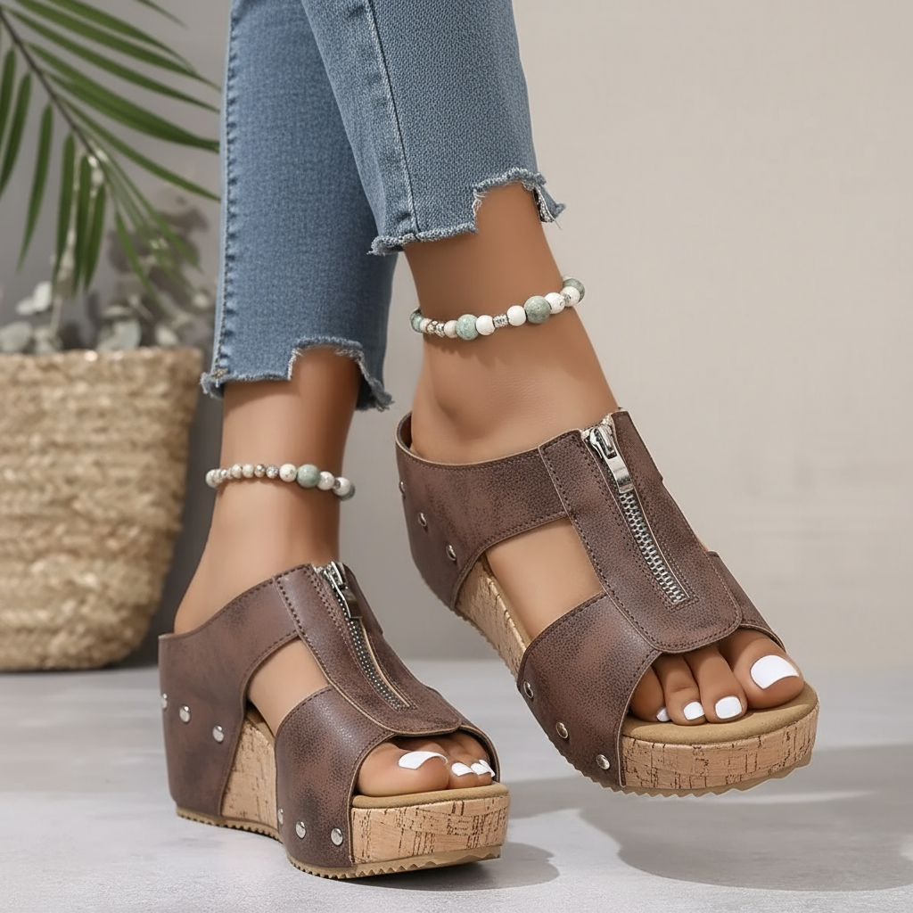KIARA | Sandalias de cuña con estilo