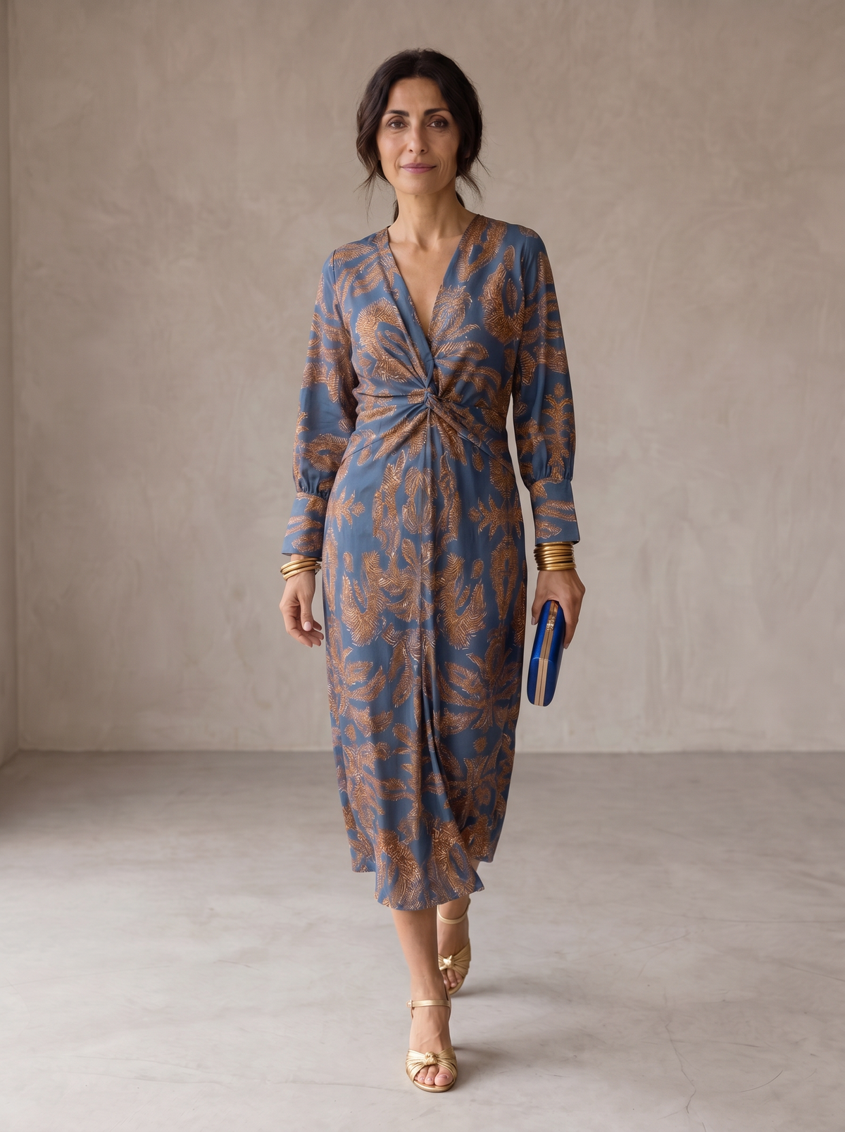 CELESTE | Vestido Midi Elegancia Floral