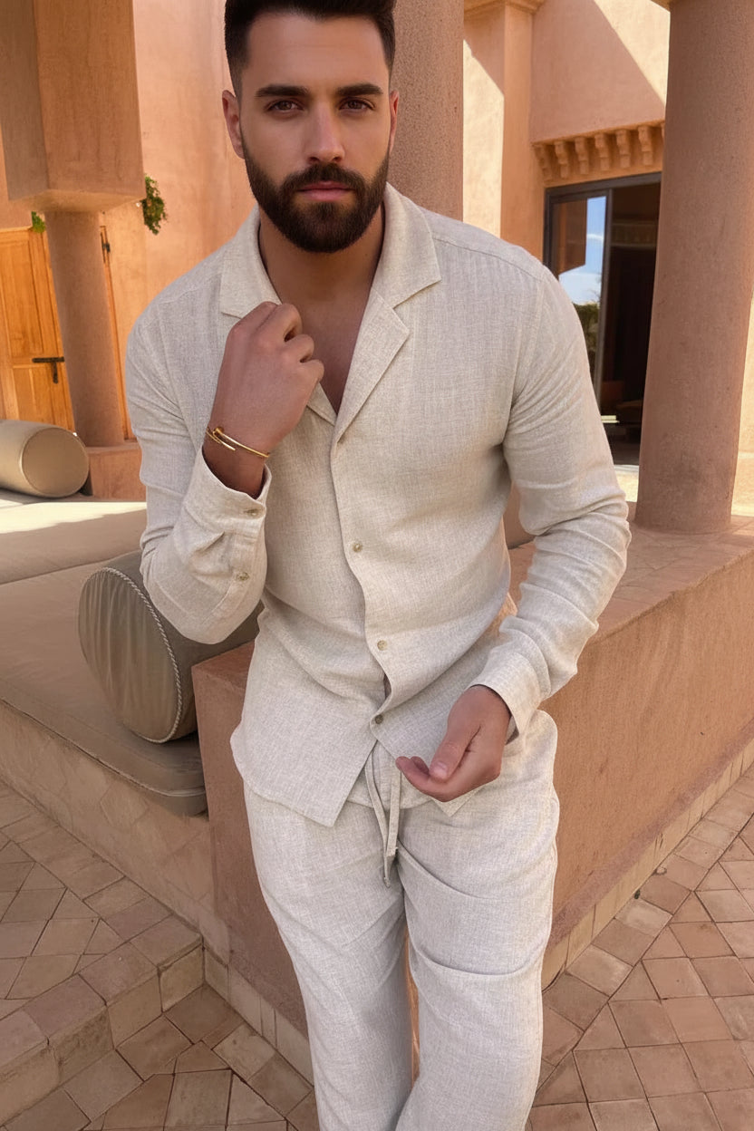 Joel™ | Conjunto de lino premium