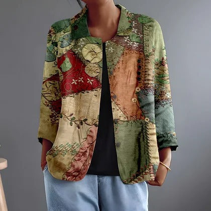 KATALIN | Blusa Patchwork Estampada