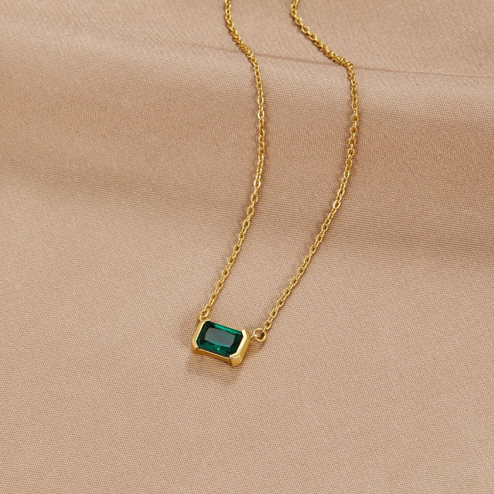 ESMERALDA | Collar Delicado de Esmeralda