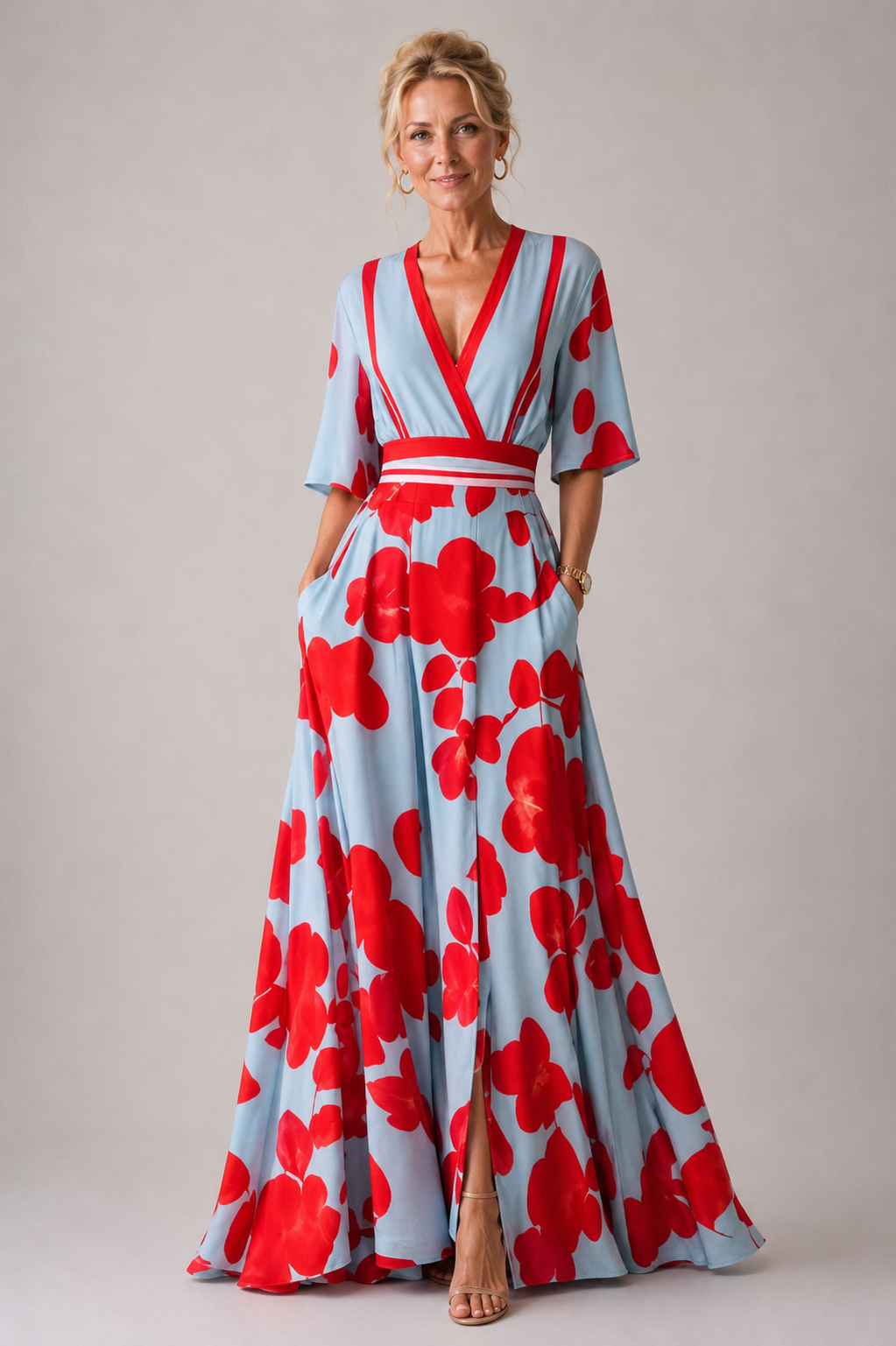 YSA | Vestido Elegante con Estampado Floral