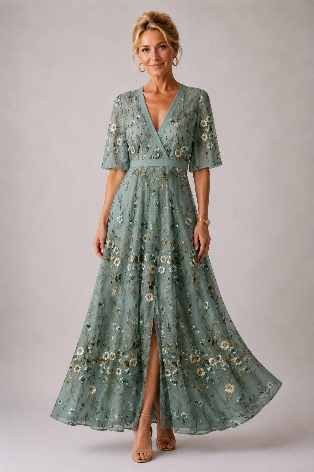 YSA | Vestido Elegante con Estampado Floral